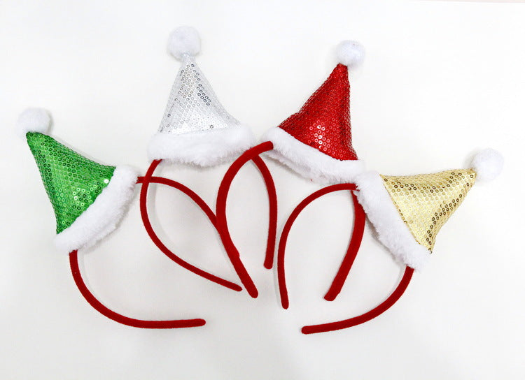 Wholesale Christmas Ornaments, Christmas Headband Party, Santa Hat Headband